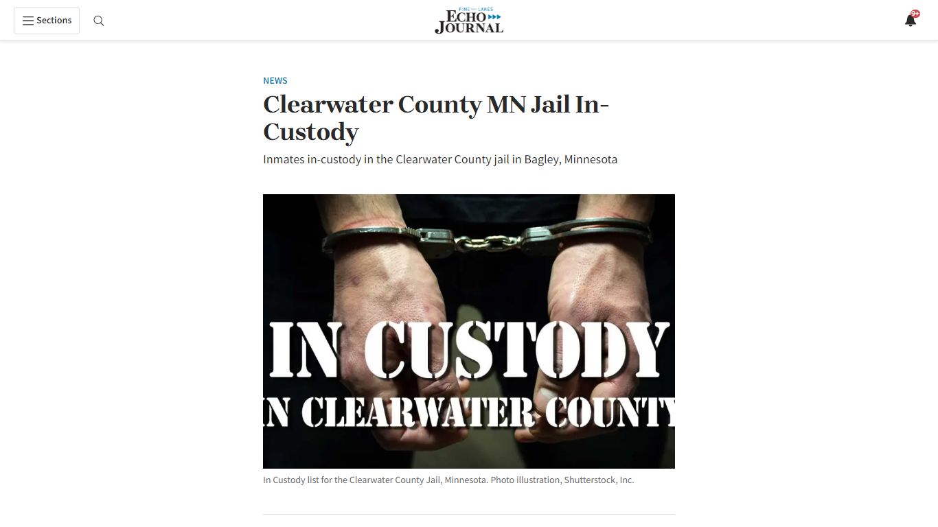 Clearwater County MN Jail In-Custody - Pequot Lakes, Minnesota